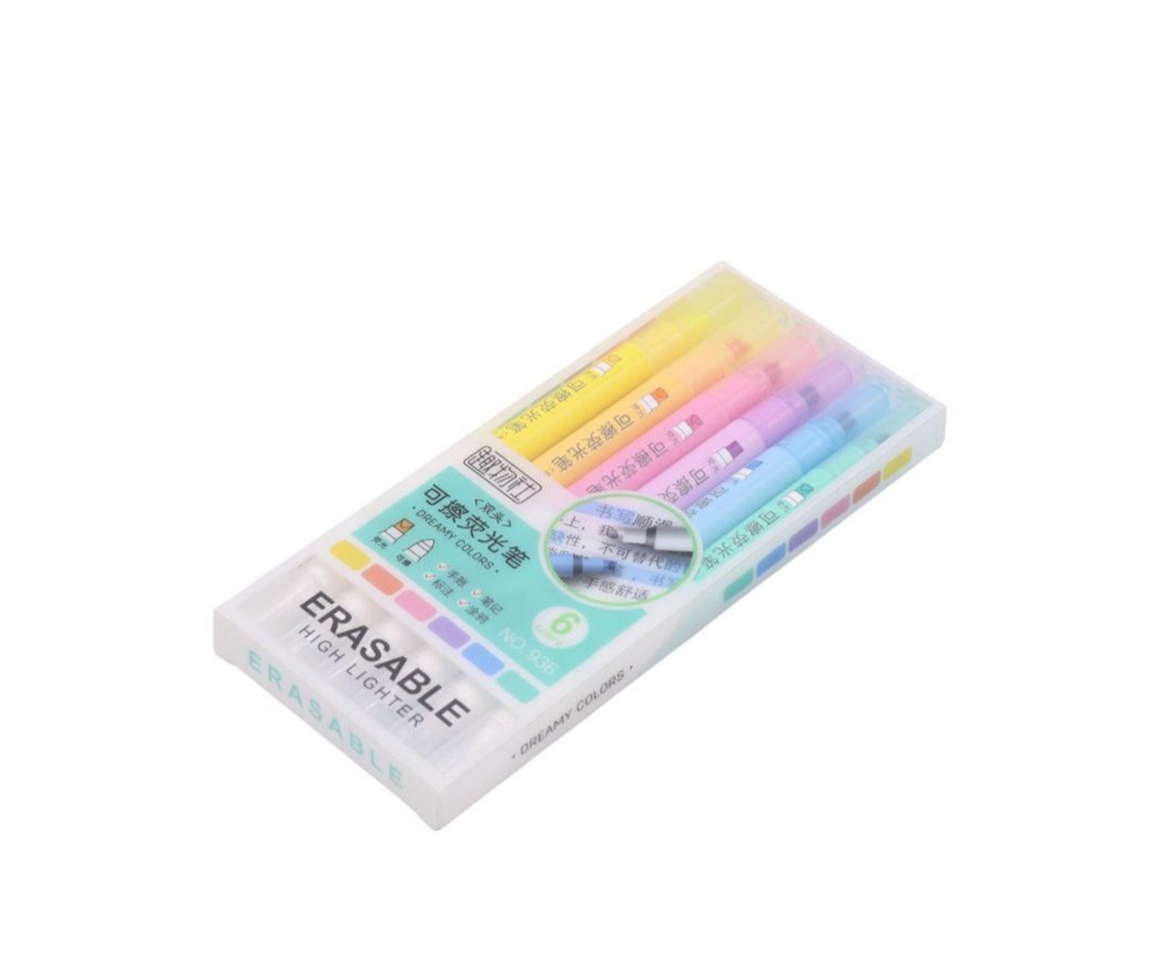 هایلایتر ۶ رنگ پاک کن دار