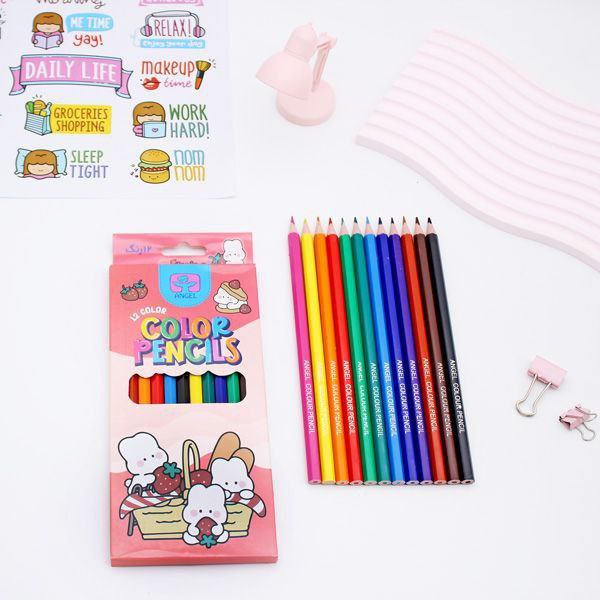 مداد رنگی ۱۲ رنگ آنجل