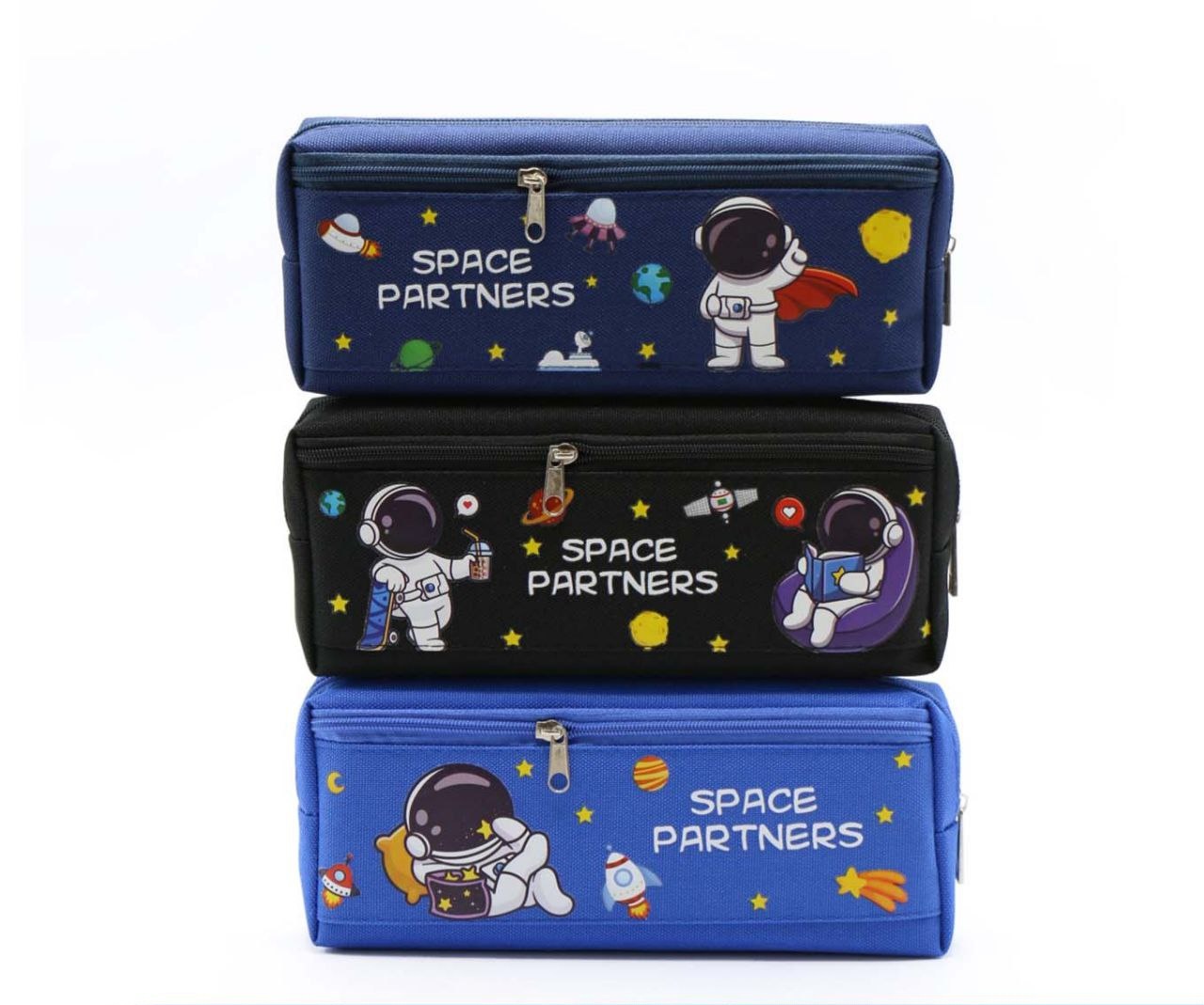 جامدادی دو زیپ فضانورد برزنتی