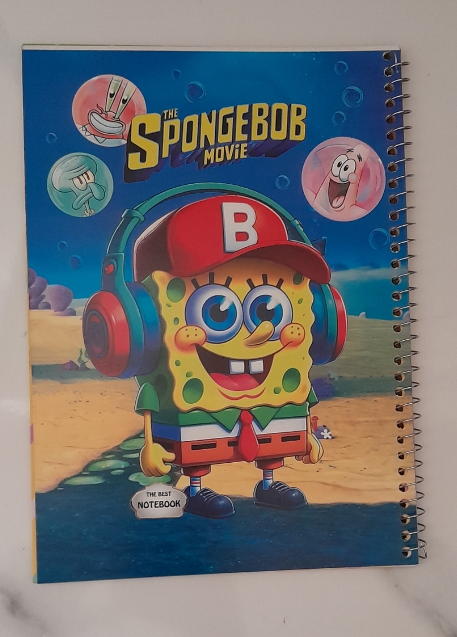 دفتر فانتزی طرح باب اسفنجی