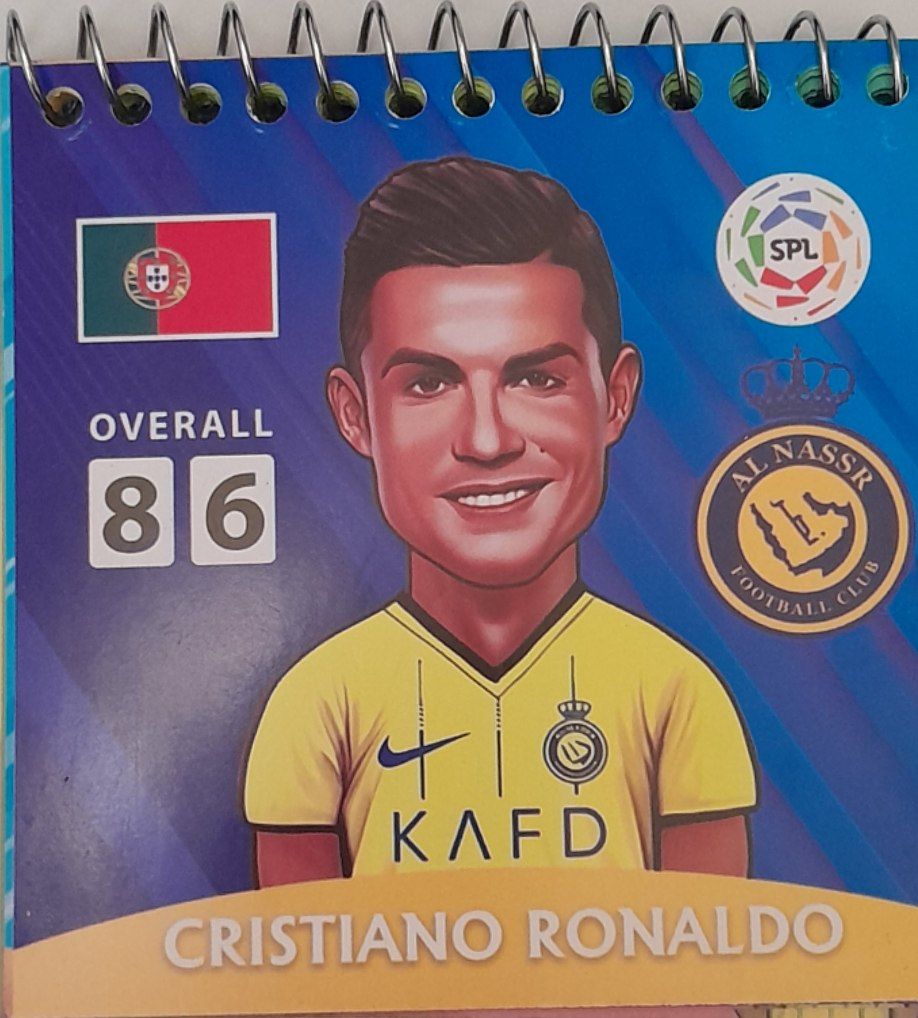 دفتر یادداشت طرح فوتبالی